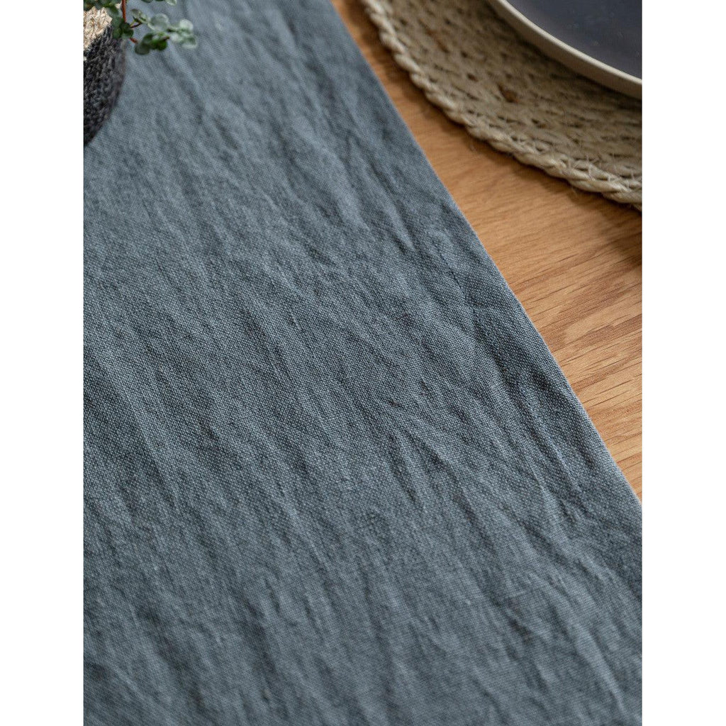 Classic Table Runner | Charcoal PRE-ORDER  Stock expected Late August - Linens & Placemats - Garden Trading - Yester Home