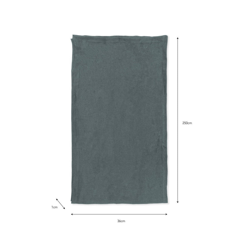 Classic Table Runner | Charcoal PRE-ORDER  Stock expected Late August - Linens & Placemats - Garden Trading - Yester Home