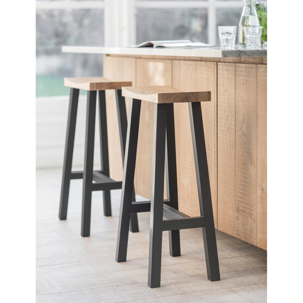 Clockhouse Bar Stool | Carbon & Natural - Bar Tables & Stools - Garden Trading - Yester Home