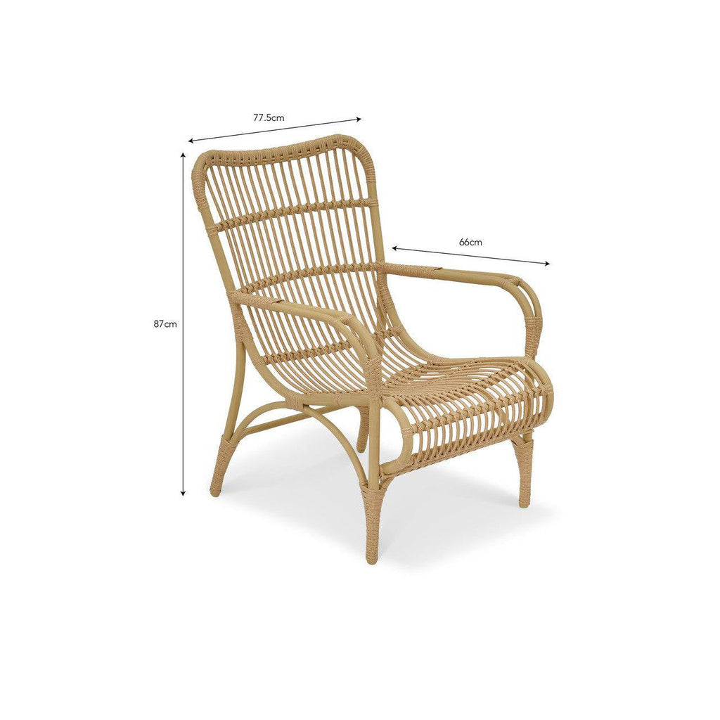 Corston Lounge Chair | Natural - Outdoor Chairs & Loungers - Garden Trading - Yester Home