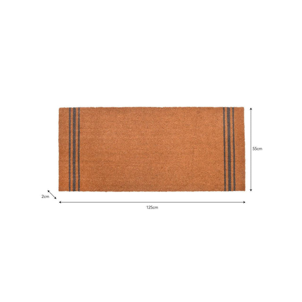 Doormat Triple Stripe Double | Natural PRE-ORDER Stock expected Mid July - Doormats - Garden Trading - Yester Home