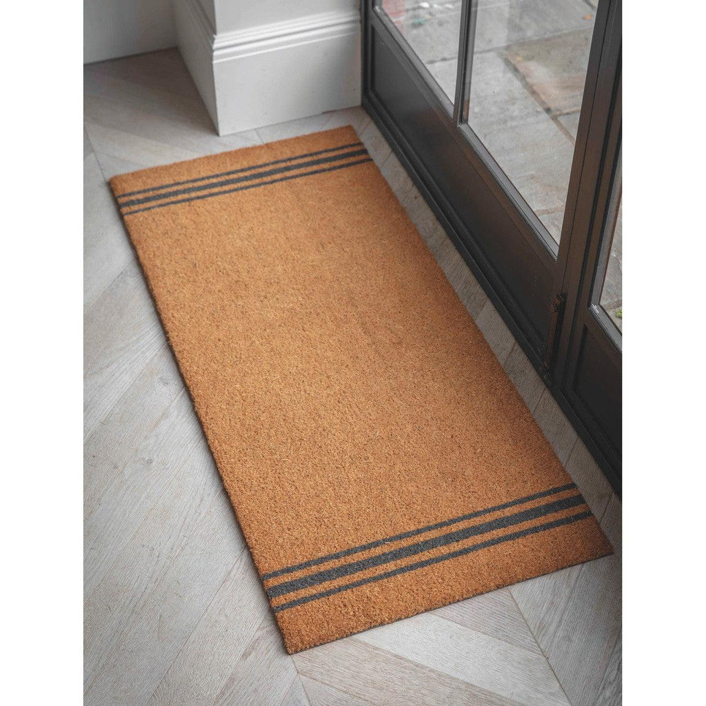 Doormat Triple Stripe Double | Natural PRE-ORDER Stock expected Mid July - Doormats - Garden Trading - Yester Home