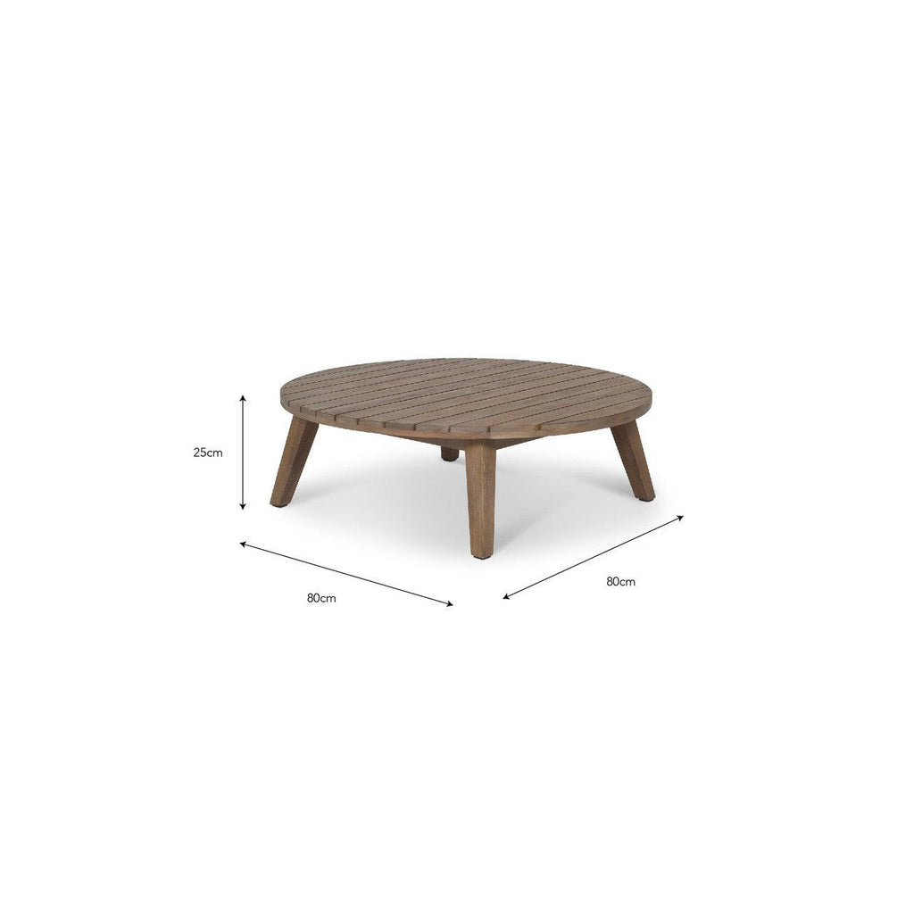 Durley Coffee Table | Large | Dark Natural - Outdoor Dining Tables & Sets - Garden Trading - Yester Home