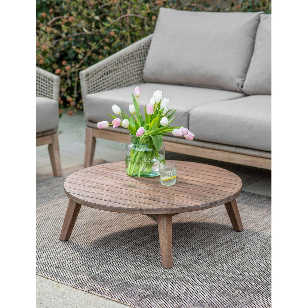 Durley Coffee Table | Large | Dark Natural - Outdoor Dining Tables & Sets - Garden Trading - Yester Home