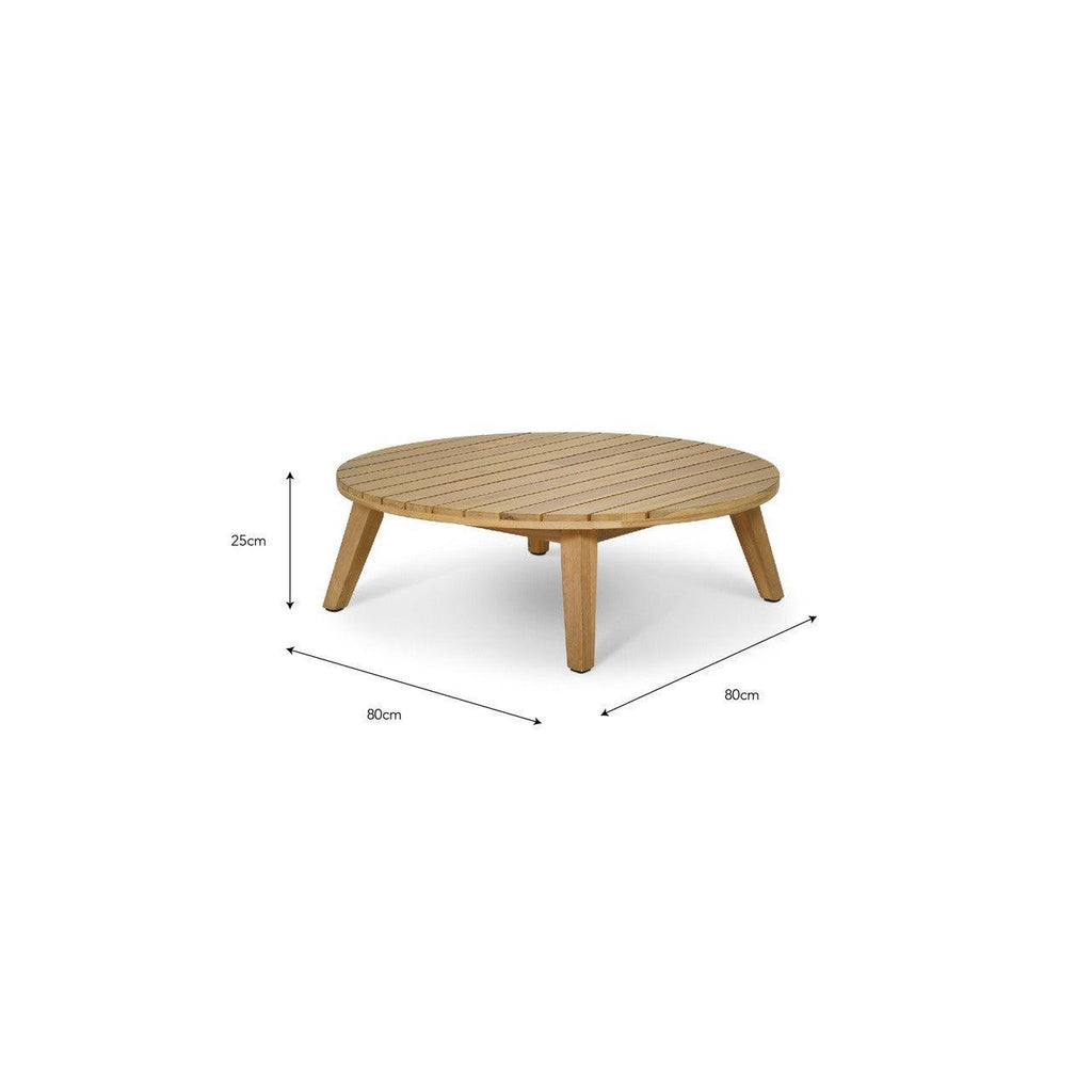 Durley Coffee Table | Large | Natural - Outdoor Dining Tables & Sets - Garden Trading - Yester Home