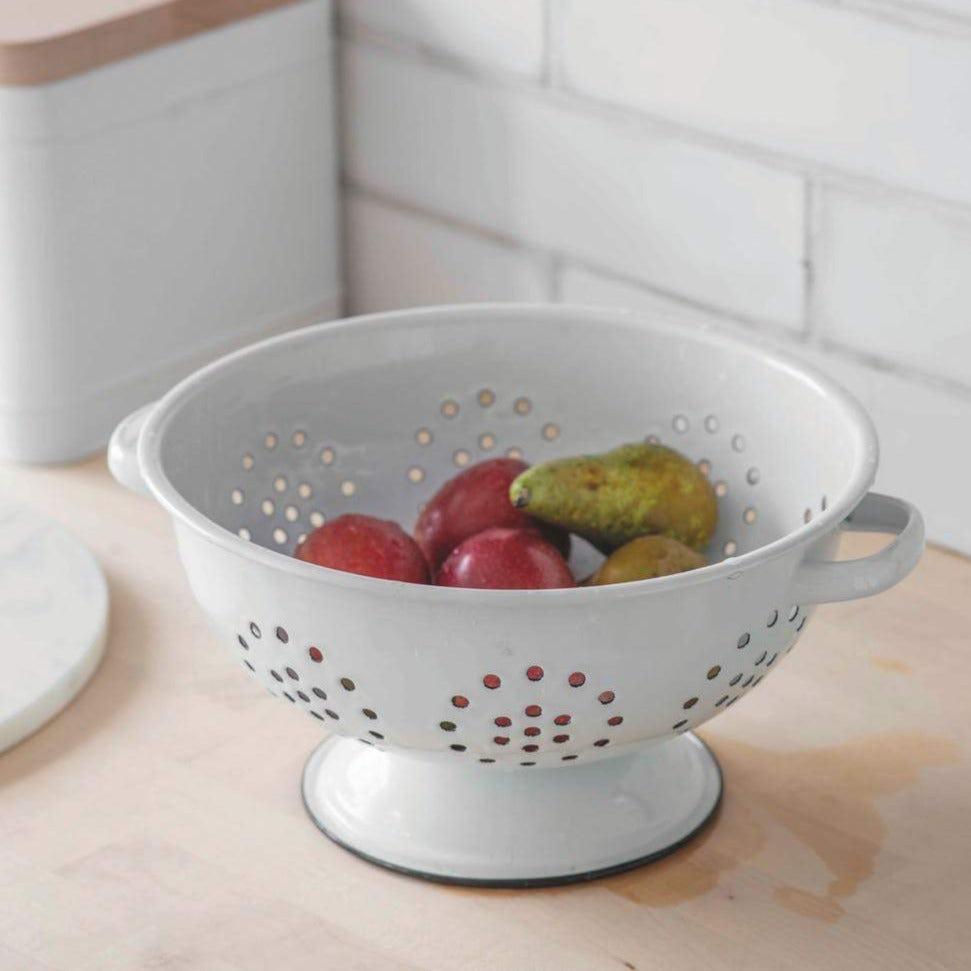 Enamel Colander-Enamelware-Yester Home