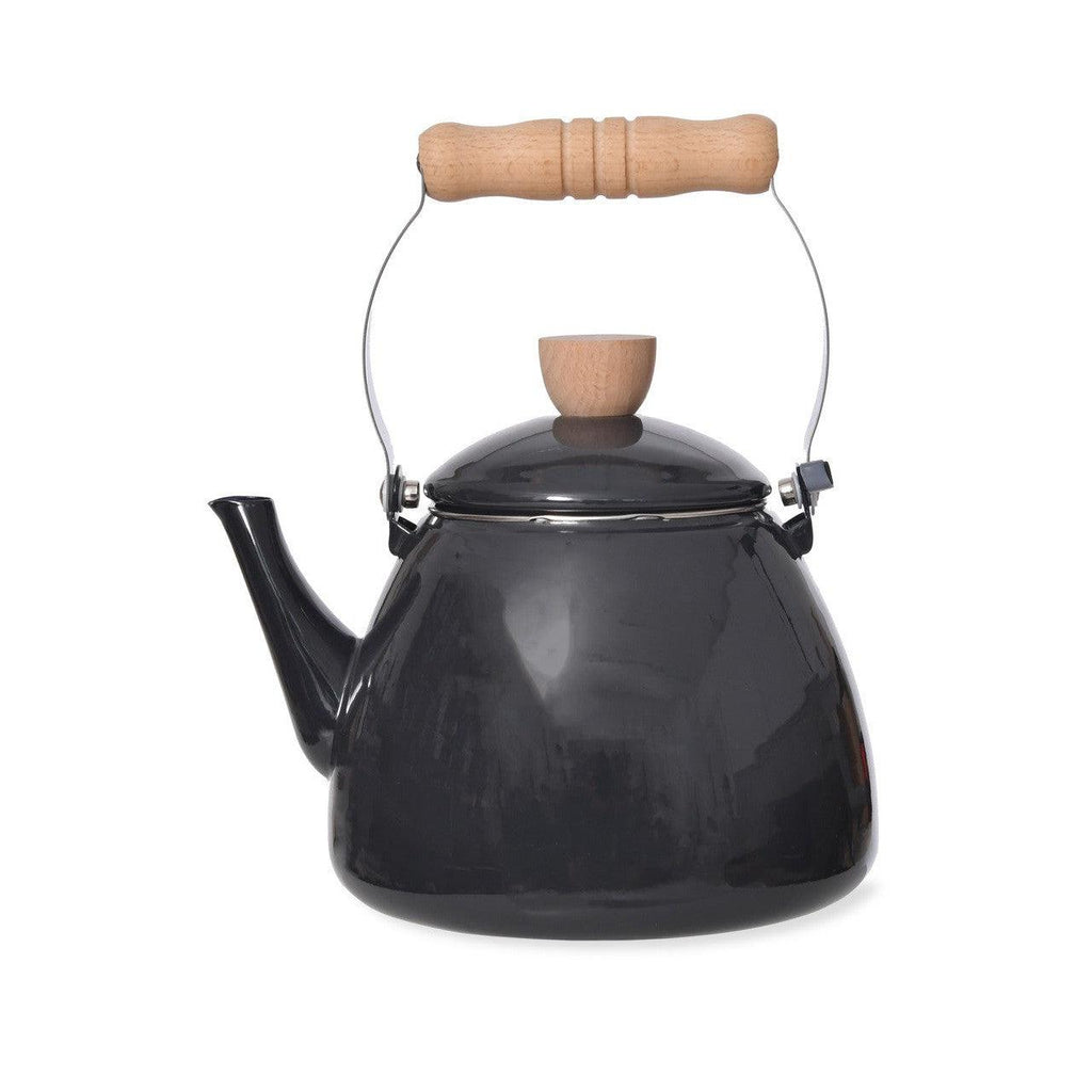 Enamel Stove Kettle | Carbon - Kitchen Accessories - Garden Trading - Yester Home