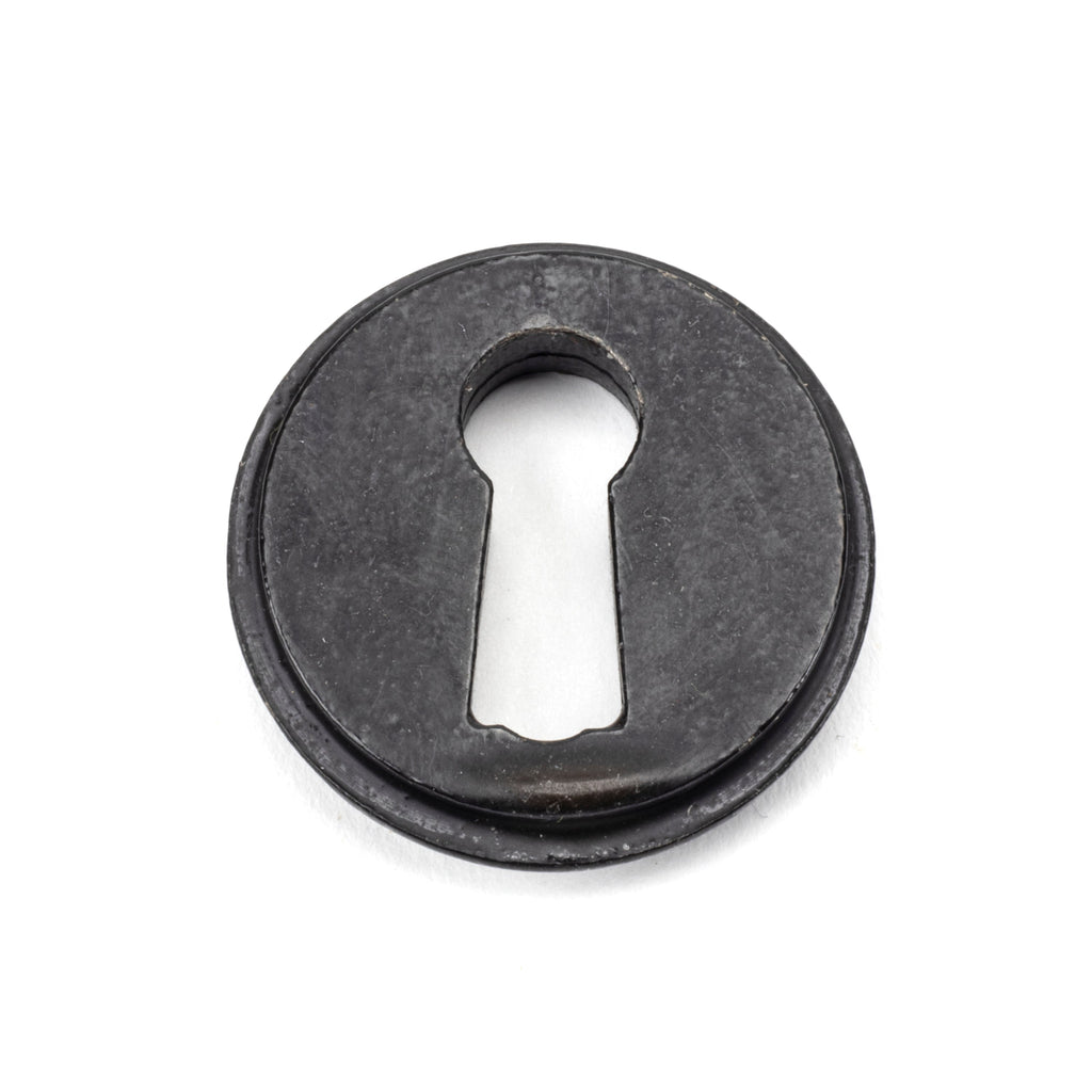 External Beeswax Round Escutcheon (Art Deco) | From The Anvil-Escutcheons-Yester Home