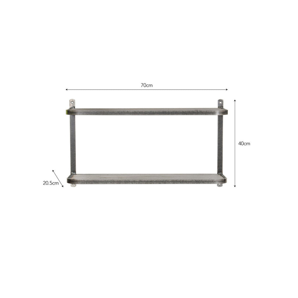 Farringdon Double Wall Shelf - Hooks & Shelving - Garden Trading - Yester Home