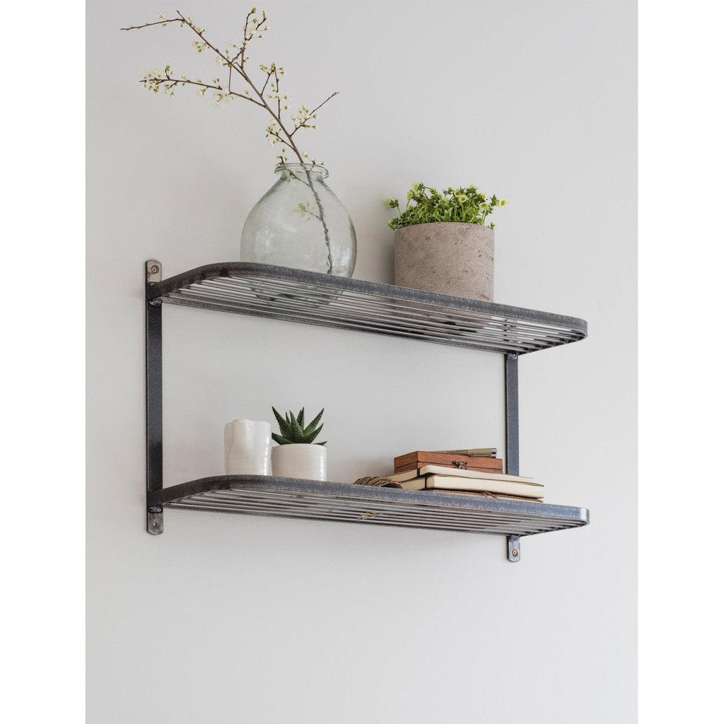 Farringdon Double Wall Shelf - Hooks & Shelving - Garden Trading - Yester Home