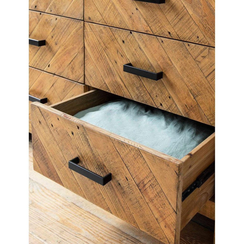 Fawley Chevron Chest of Drawers | Natural - Bedroom - Garden Trading - Yester Home