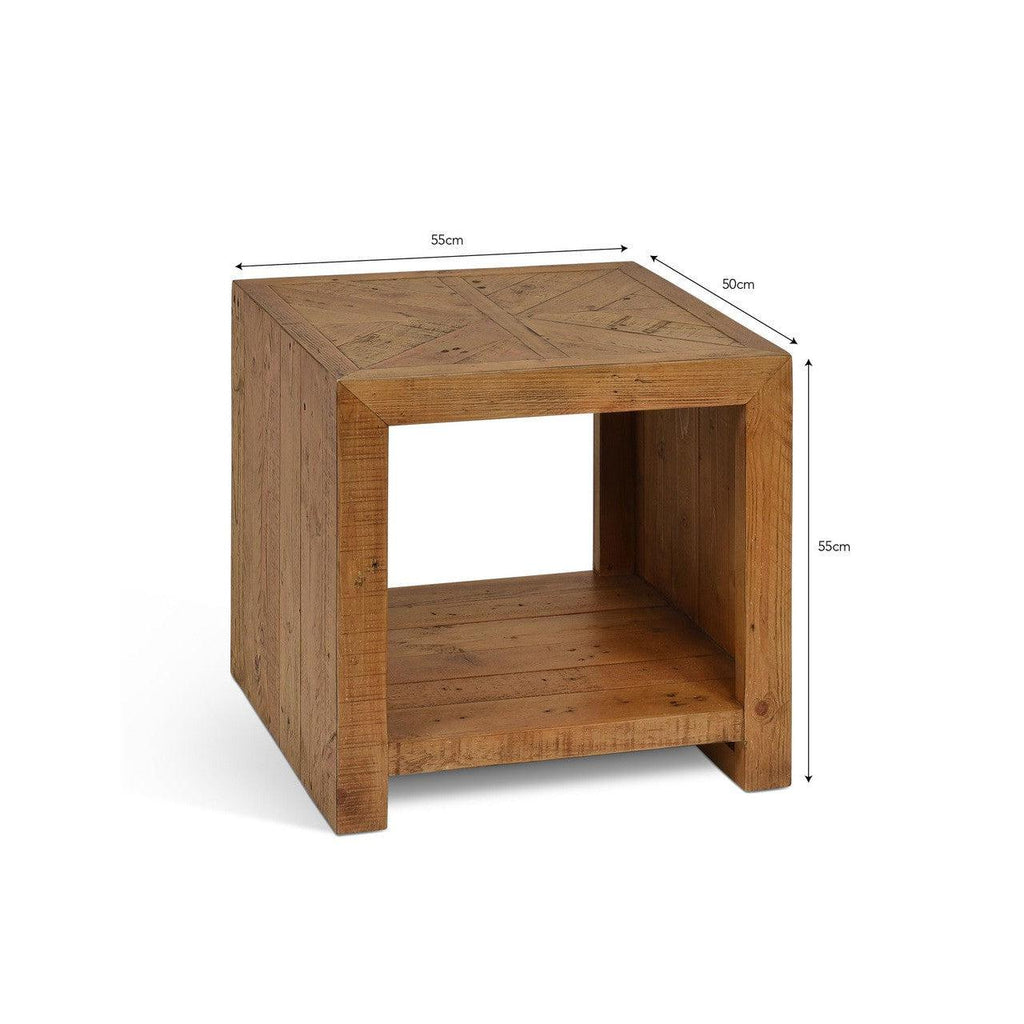 Fawley Chevron Side Table | Natural - Coffee & Side Tables - Garden Trading - Yester Home