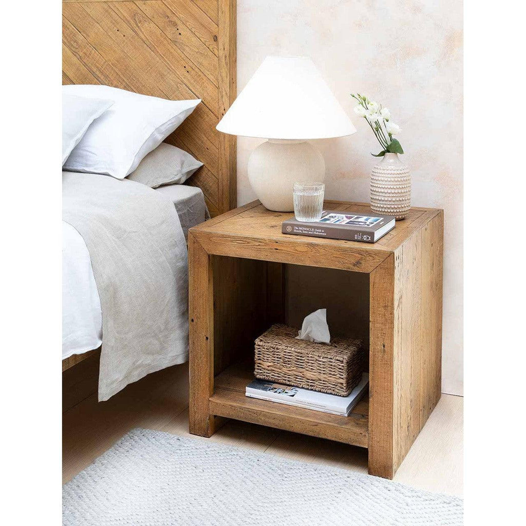 Fawley Chevron Side Table | Natural - Coffee & Side Tables - Garden Trading - Yester Home