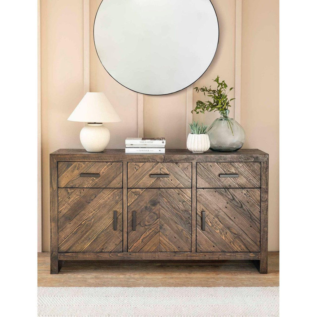 Fawley Chevron Sideboard | Antique Brown - Consoles & Sideboards - Garden Trading - Yester Home