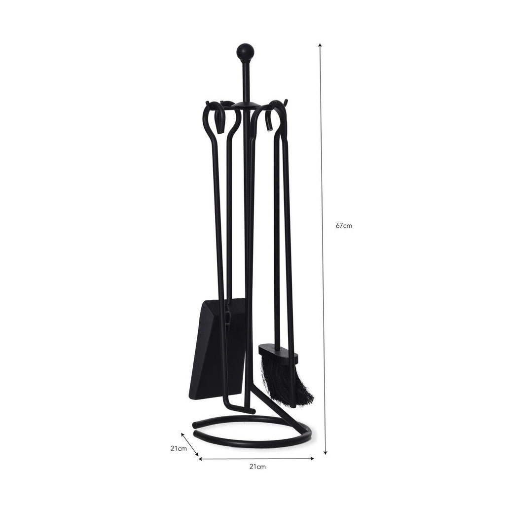 Filkins Fireside Tool Set | Black - Fireside Accessories - Garden Trading - Yester Home