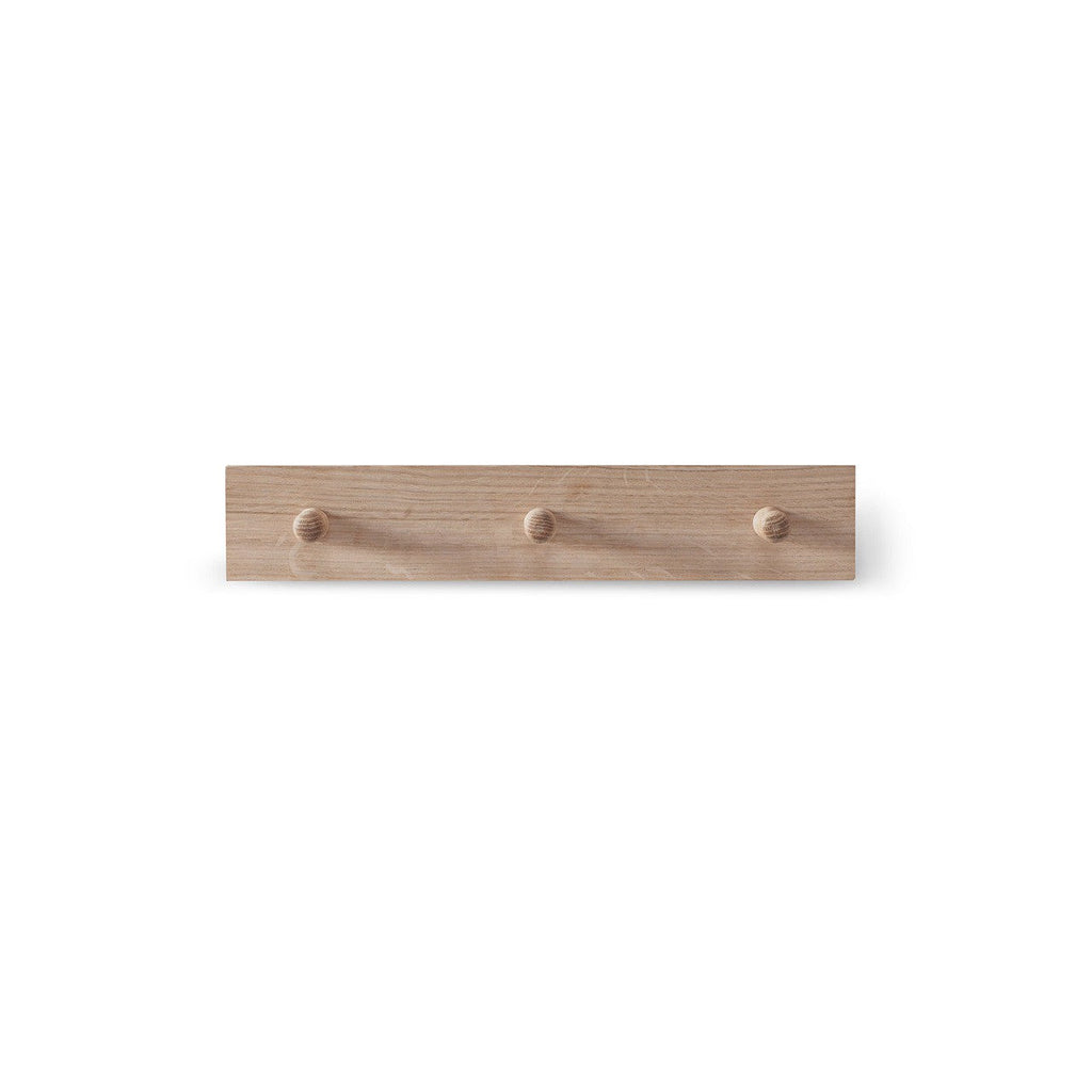 Hambledon 3 Peg Rail | Natural PRE-ORDER Stock expected Late June - Coat Stands & Hooks - Garden Trading - Yester Home