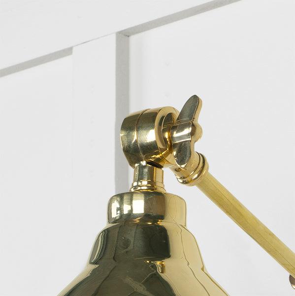 Hammered Brass Brindley Wall Light | From The Anvil-Wall Lights-Yester Home