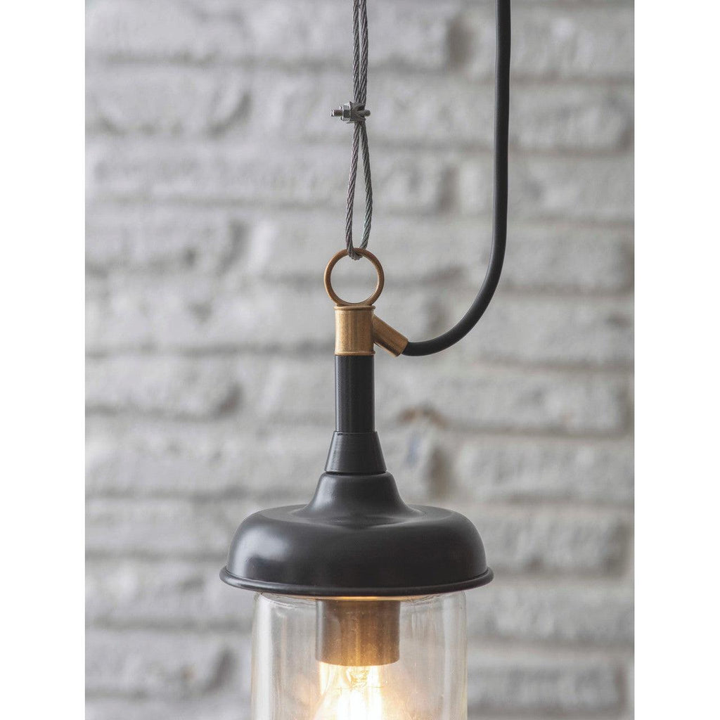 Harbour Outdoor Pendant in Carbon-Pendant Lights-Yester Home