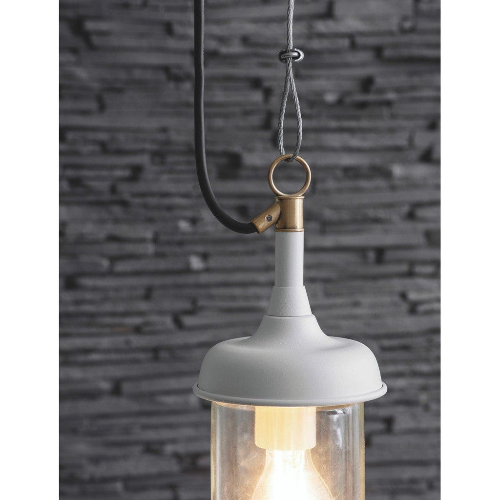 Harbour Outdoor Pendant in Lily White-Pendant Lights-Yester Home