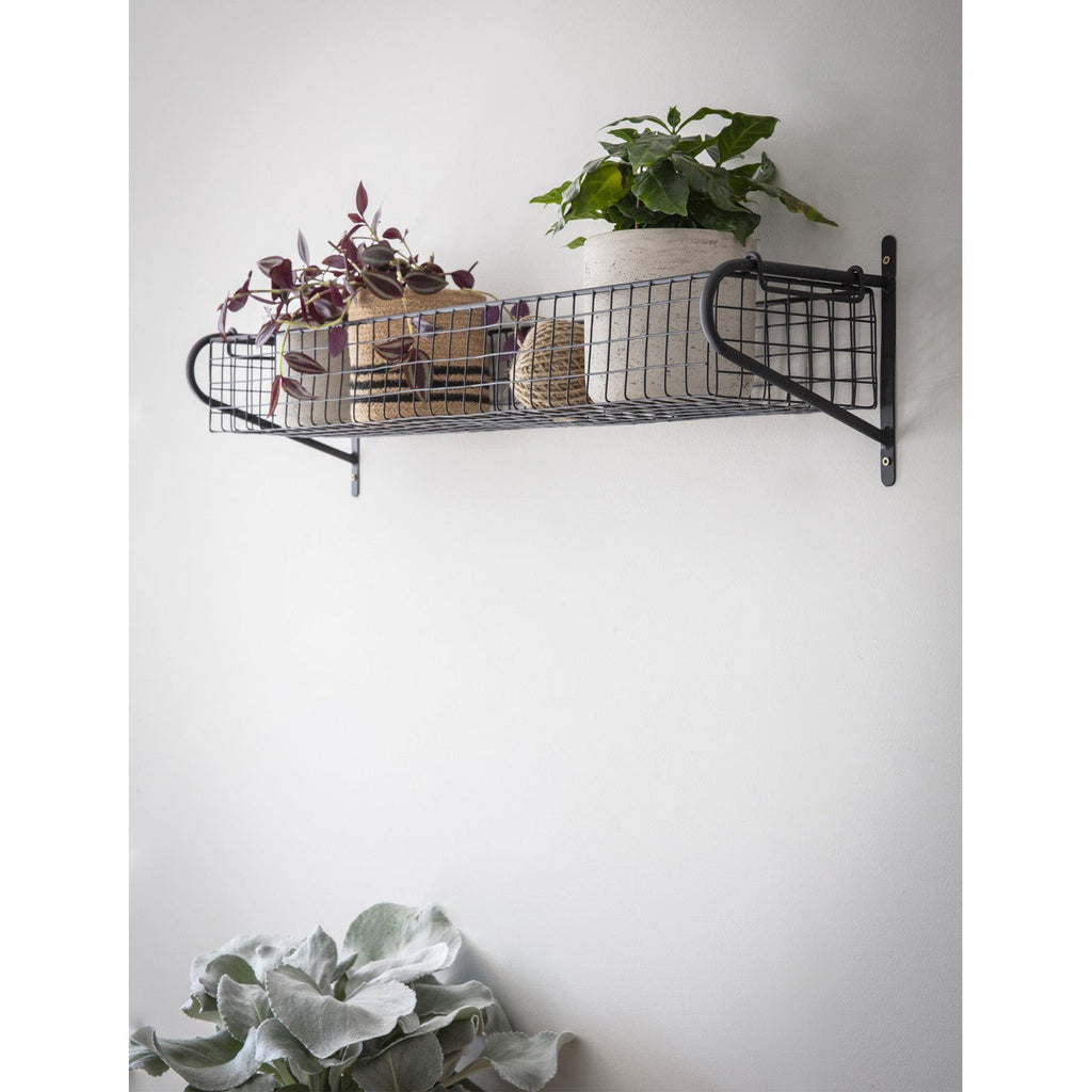 Hornton Hanging Basket | Large | Black - Hooks & Shelving - Garden Trading - Yester Home