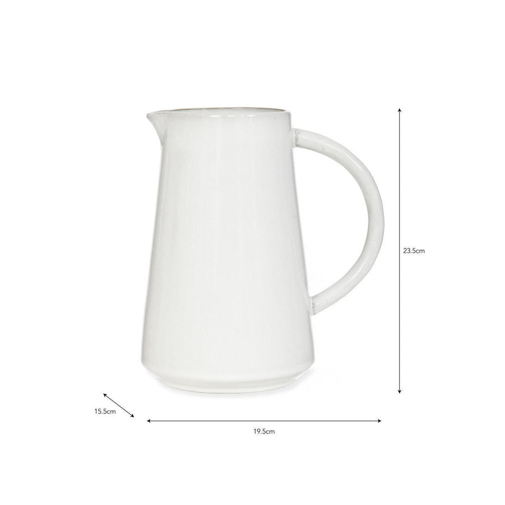 Ithaca Jug | White - Drinks & Barware - Garden Trading - Yester Home