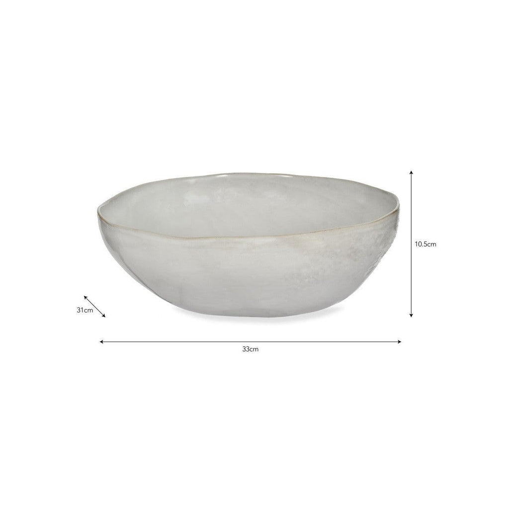 Ithaca Salad Bowl | White PRE-ORDER Stock expected Mid August - Tableware - Garden Trading - Yester Home