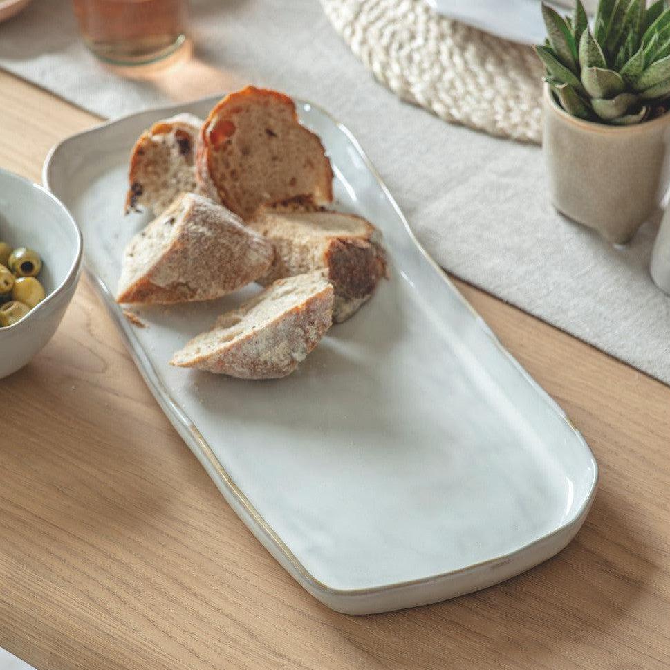 Ithaca Serving Tray | White - Tableware - Garden Trading - Yester Home