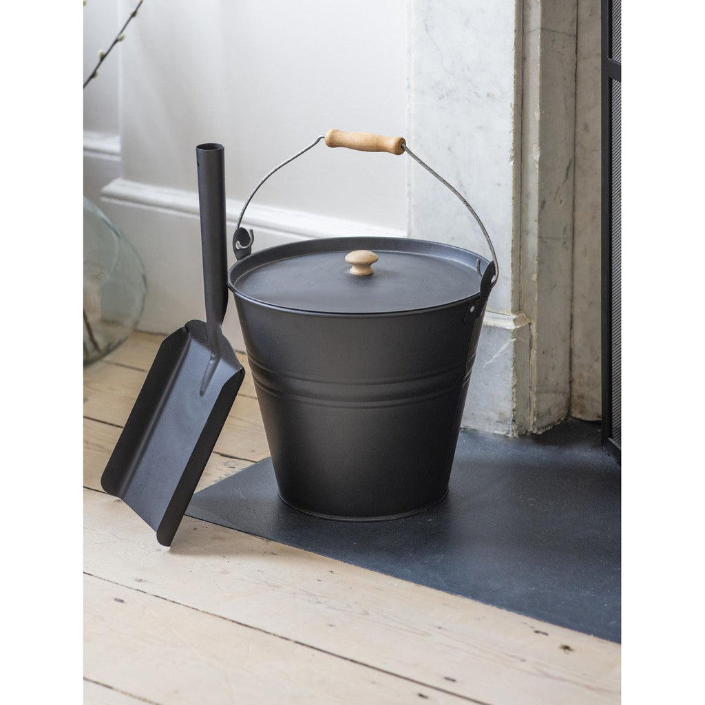 Jutland Fireside Bucket | Carbon - Fireside Accessories - Garden Trading - Yester Home