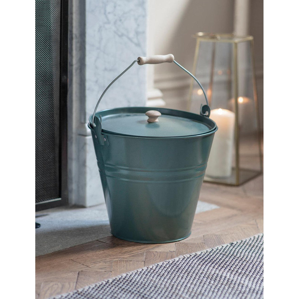 Jutland Fireside Bucket | Forest Green - Fireside Accessories - Garden Trading - Yester Home