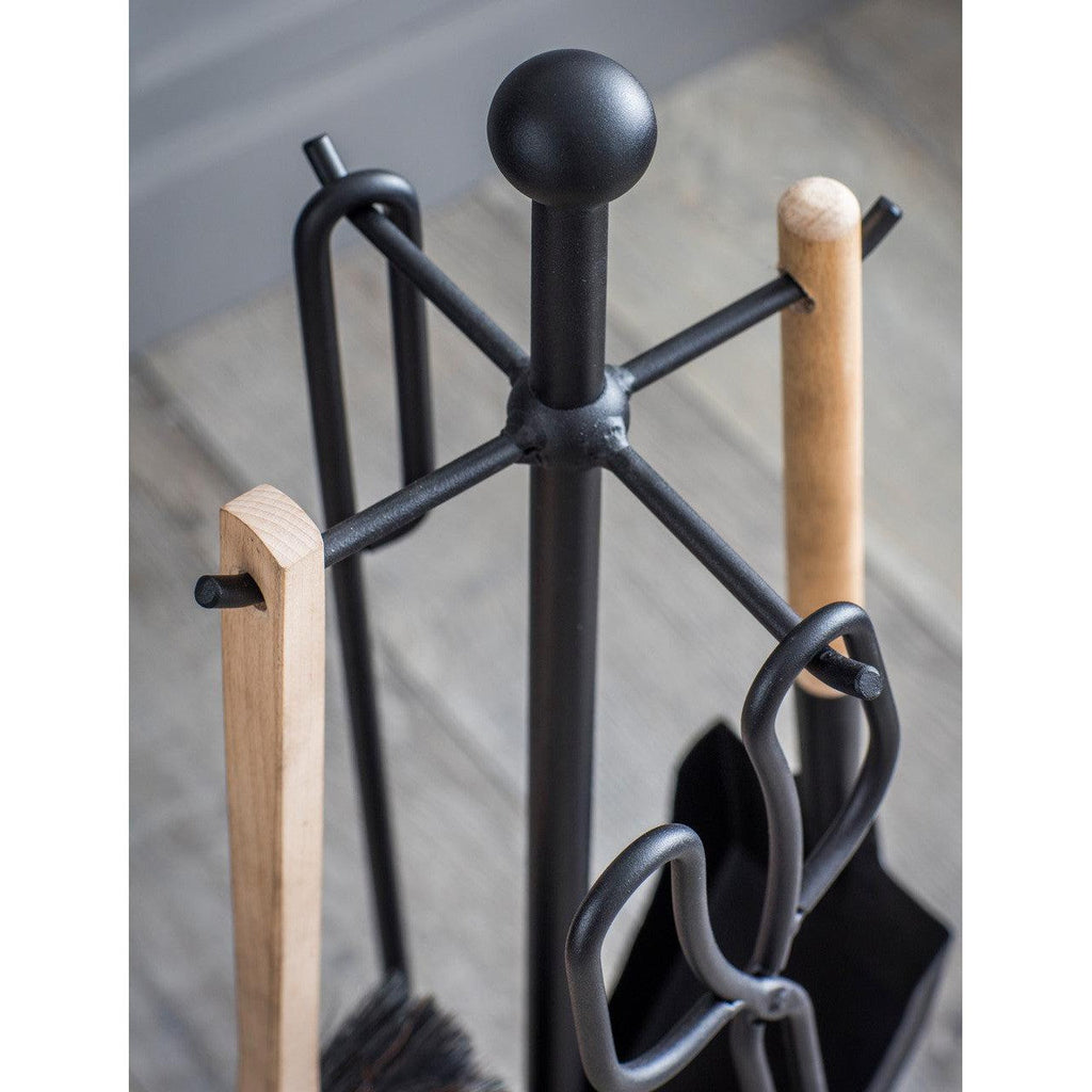 Jutland Fireside Tool Set | Black - Fireside Accessories - Garden Trading - Yester Home