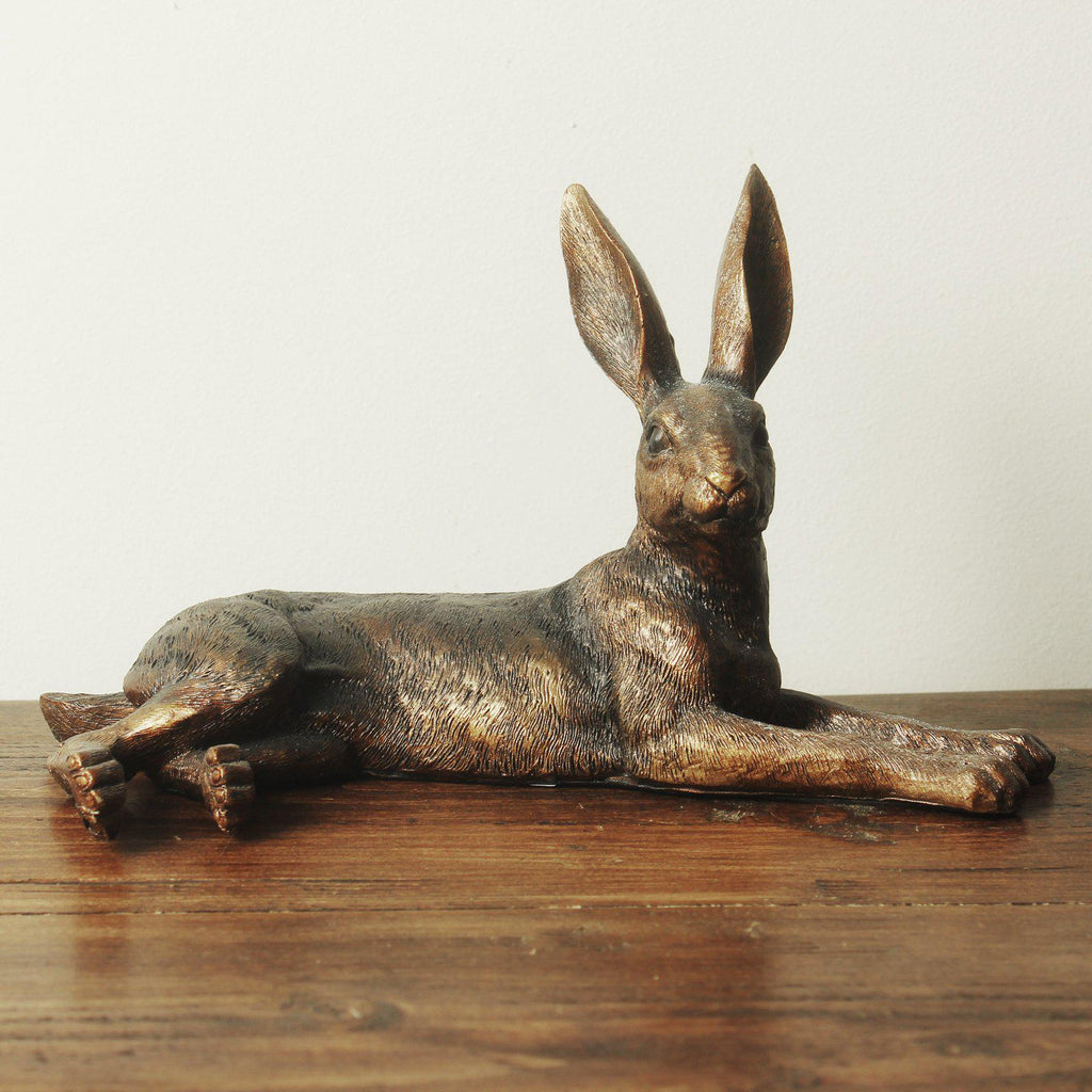 Lying Golden Hare-Ornaments-Yester Home