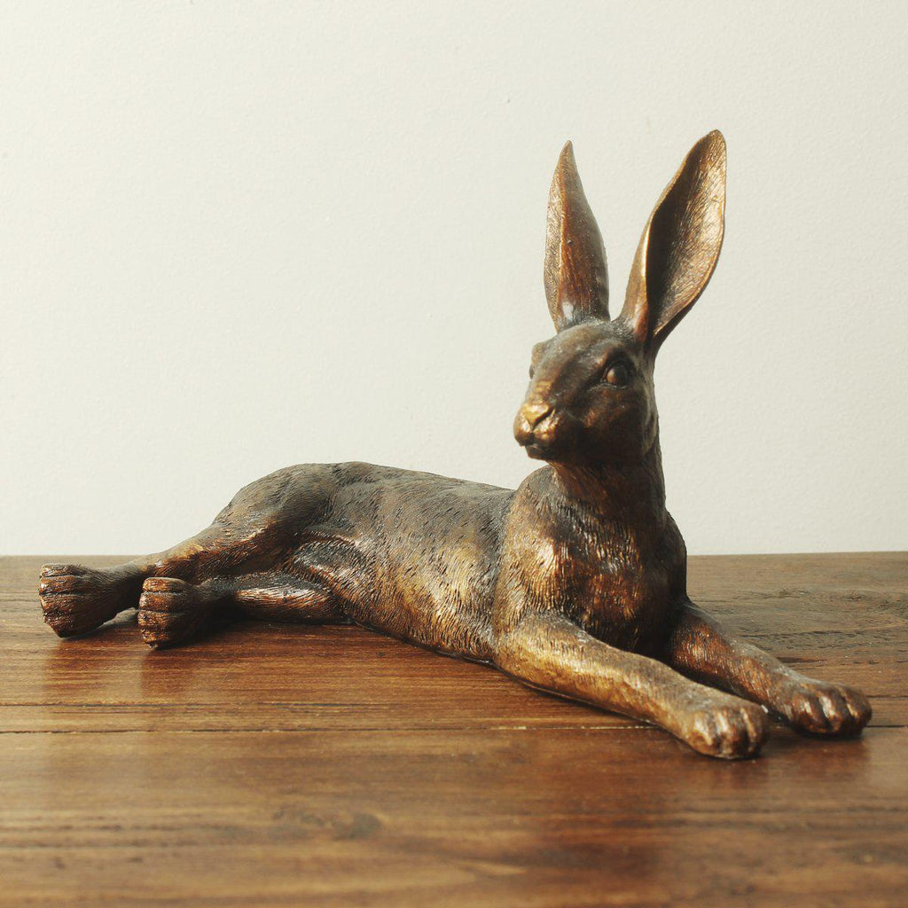 Lying Golden Hare-Ornaments-Yester Home