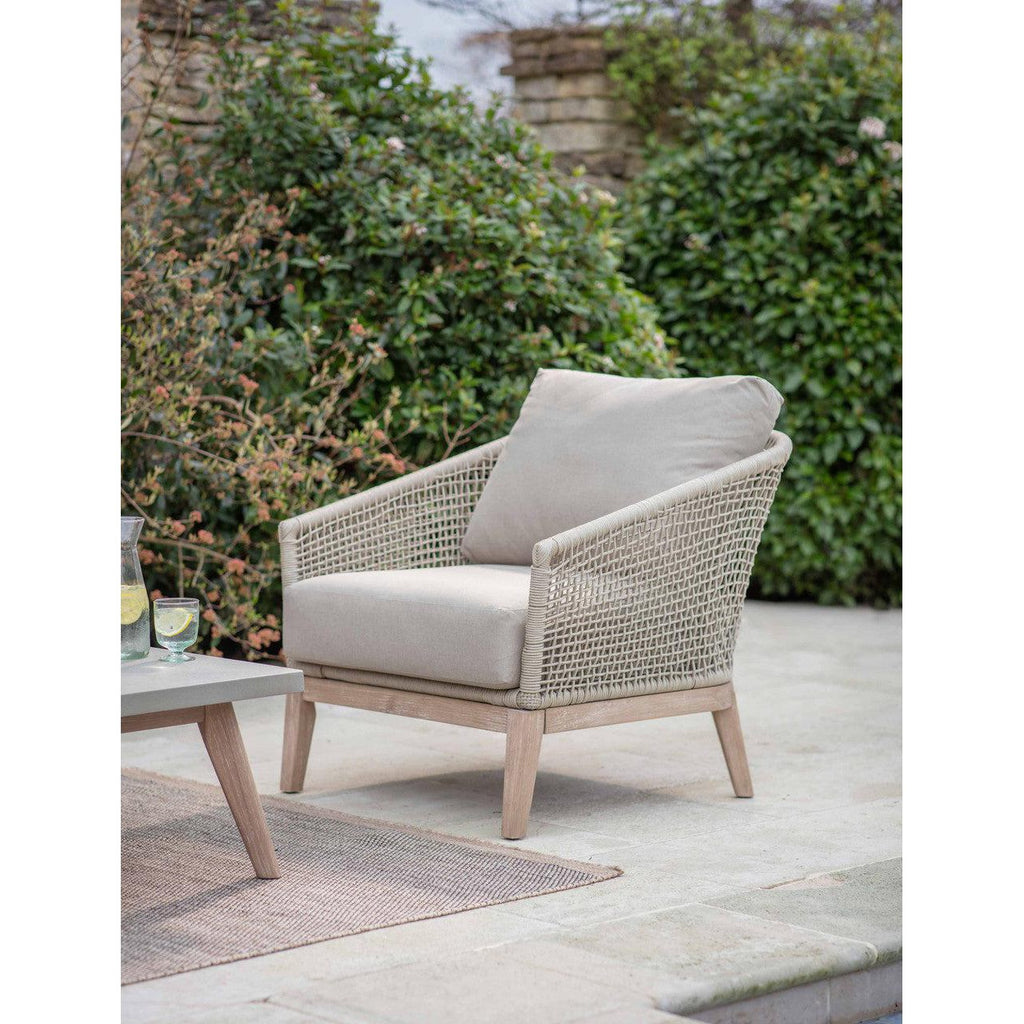 Lynton Armchair | Grey - Outdoor Chairs & Loungers - Garden Trading - Yester Home