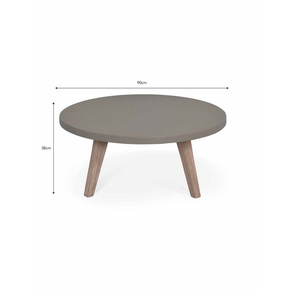 Lynton Round Coffee Table | Grey - Outdoor Dining Tables & Sets - Garden Trading - Yester Home