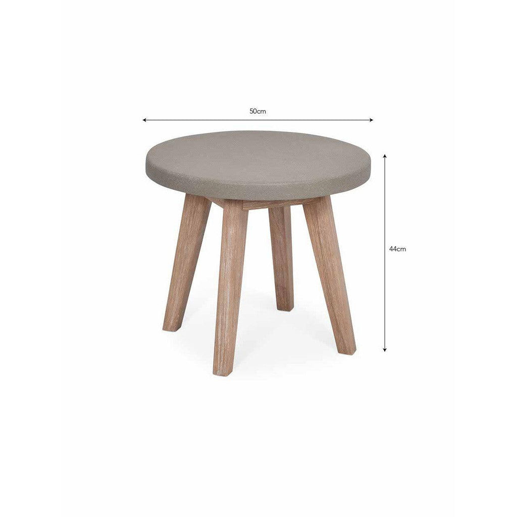 Lynton Round Side Table | Grey - Outdoor Dining Tables & Sets - Garden Trading - Yester Home