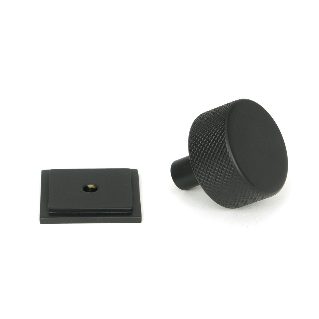 Matt Black Brompton Cabinet Knob - 32mm (Square) | From The Anvil-Cabinet Knobs-Yester Home