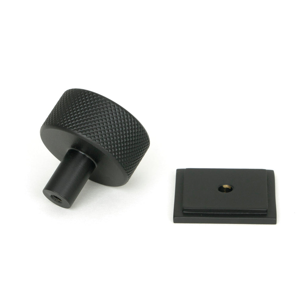 Matt Black Brompton Cabinet Knob - 32mm (Square) | From The Anvil-Cabinet Knobs-Yester Home