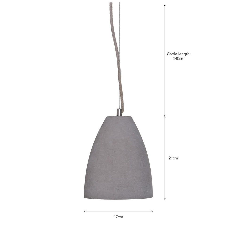 Millbank Pendant Light - Polymer Concrete-Pendant & Ceiling Lights-Yester Home