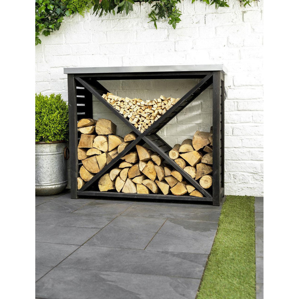 Moreton Cross Log Store | Spruce - Outdoor Bin & Log Stores - Garden Trading - Yester Home