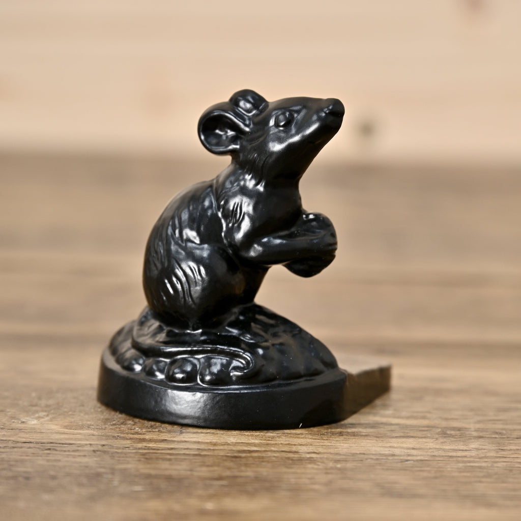 Mouse Cast Iron Door Wedge-Door Stops-Yester Home