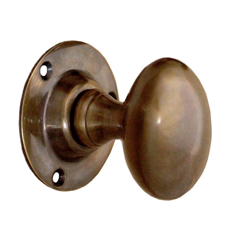 Oval Mortice Door Knob Antique-Mortice Door Knobs-Yester Home