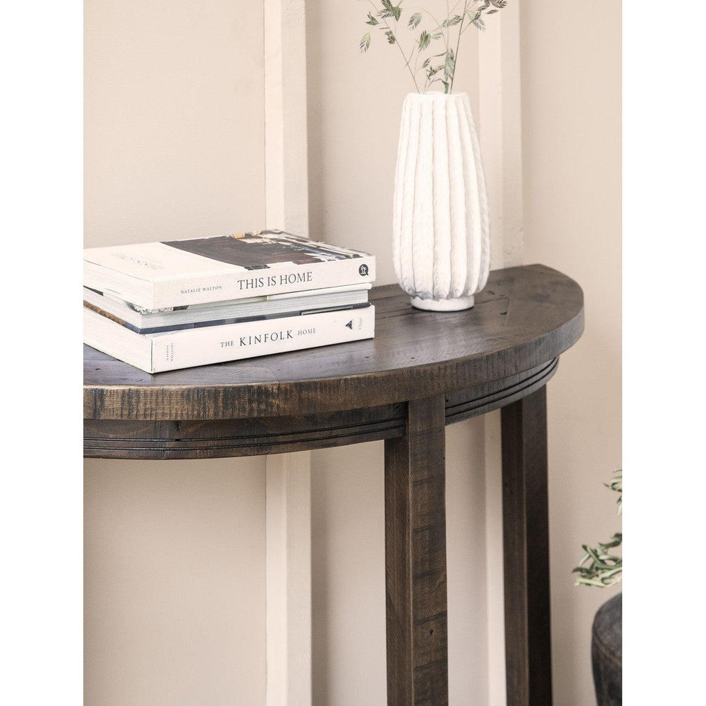 Oxhill Curved Console Table | Antique Brown - Consoles & Sideboards - Garden Trading - Yester Home