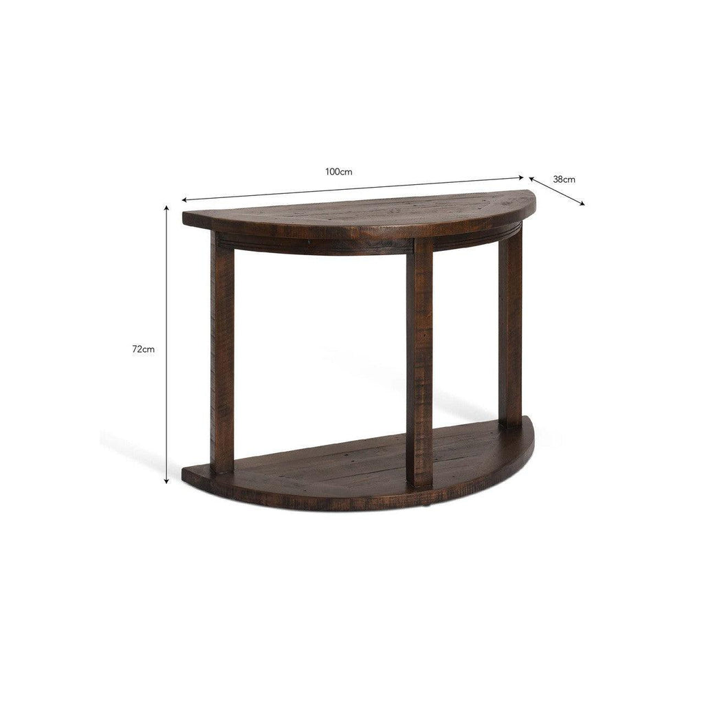 Oxhill Curved Console Table | Antique Brown - Consoles & Sideboards - Garden Trading - Yester Home