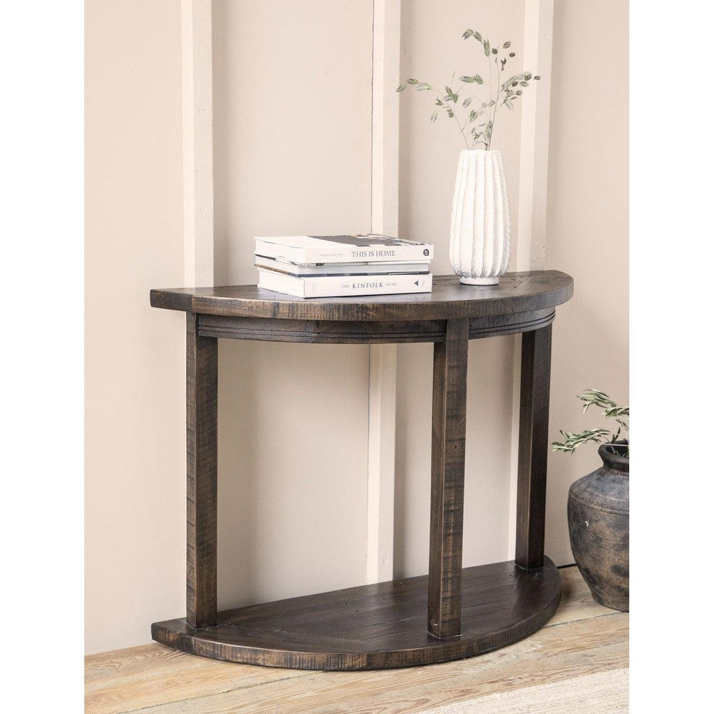 Oxhill Curved Console Table | Antique Brown - Consoles & Sideboards - Garden Trading - Yester Home