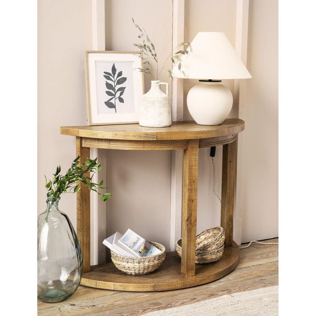 Oxhill Curved Console Table | Natural - Consoles & Sideboards - Garden Trading - Yester Home