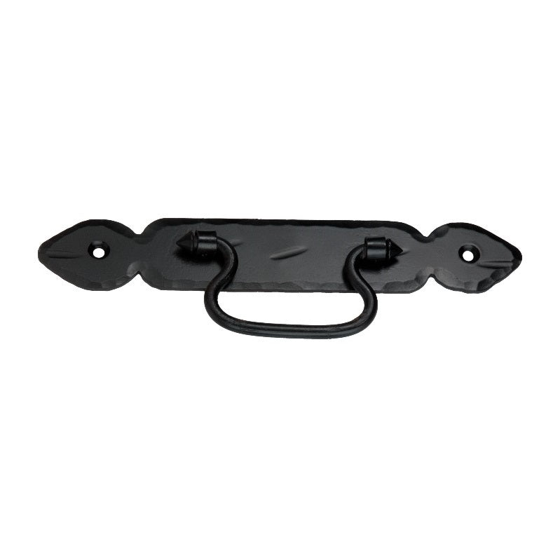 Petal Ring Drop Pull Matt Black-Ring Drop Pulls-Yester Home