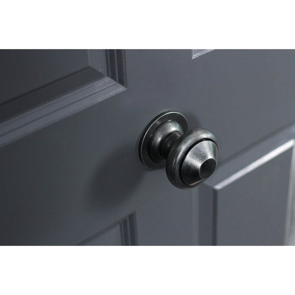 Pewter Regency Centre Door Knob | From The Anvil-Centre Door Knobs-Yester Home