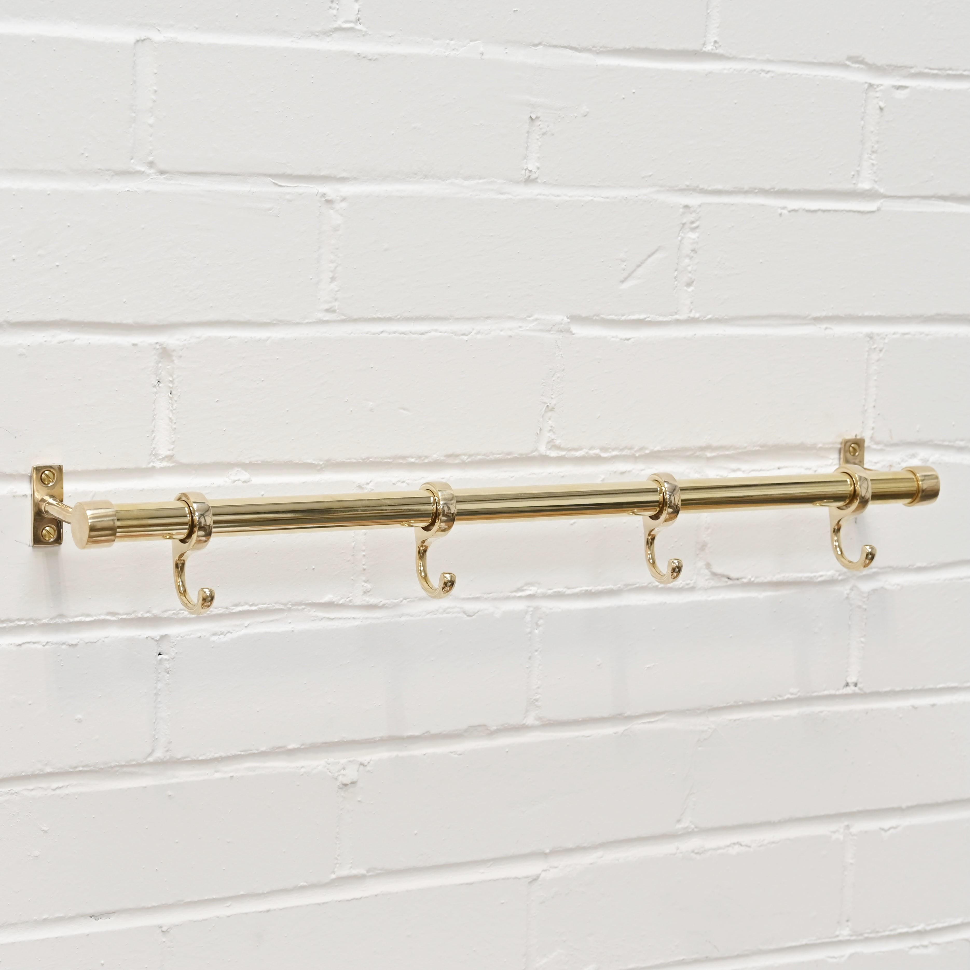 Polished Brass Hanging Rail