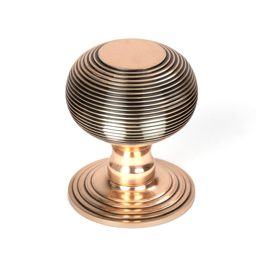 Polished Bronze Beehive Centre Door Knob | From The Anvil - Centre Door Knobs - From The Anvil - Yester Home