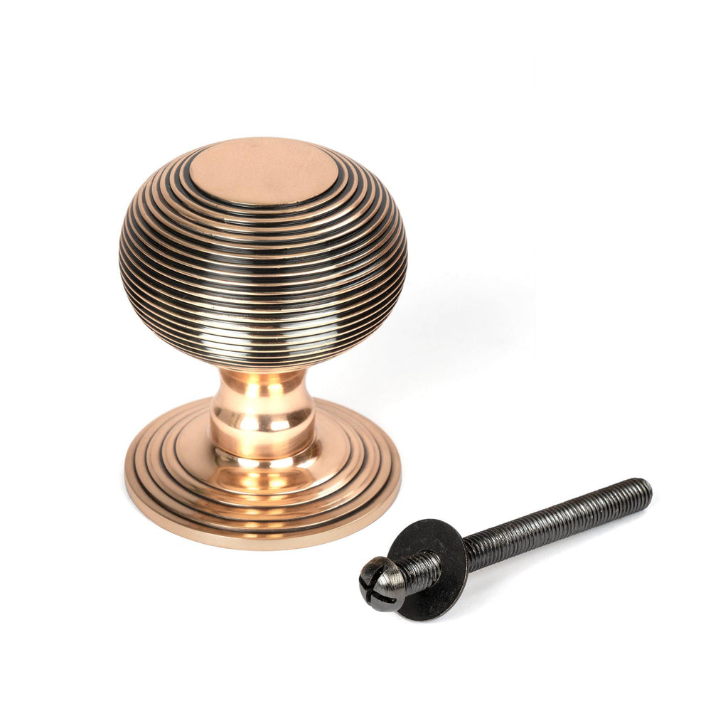 Polished Bronze Beehive Centre Door Knob | From The Anvil - Centre Door Knobs - From The Anvil - Yester Home